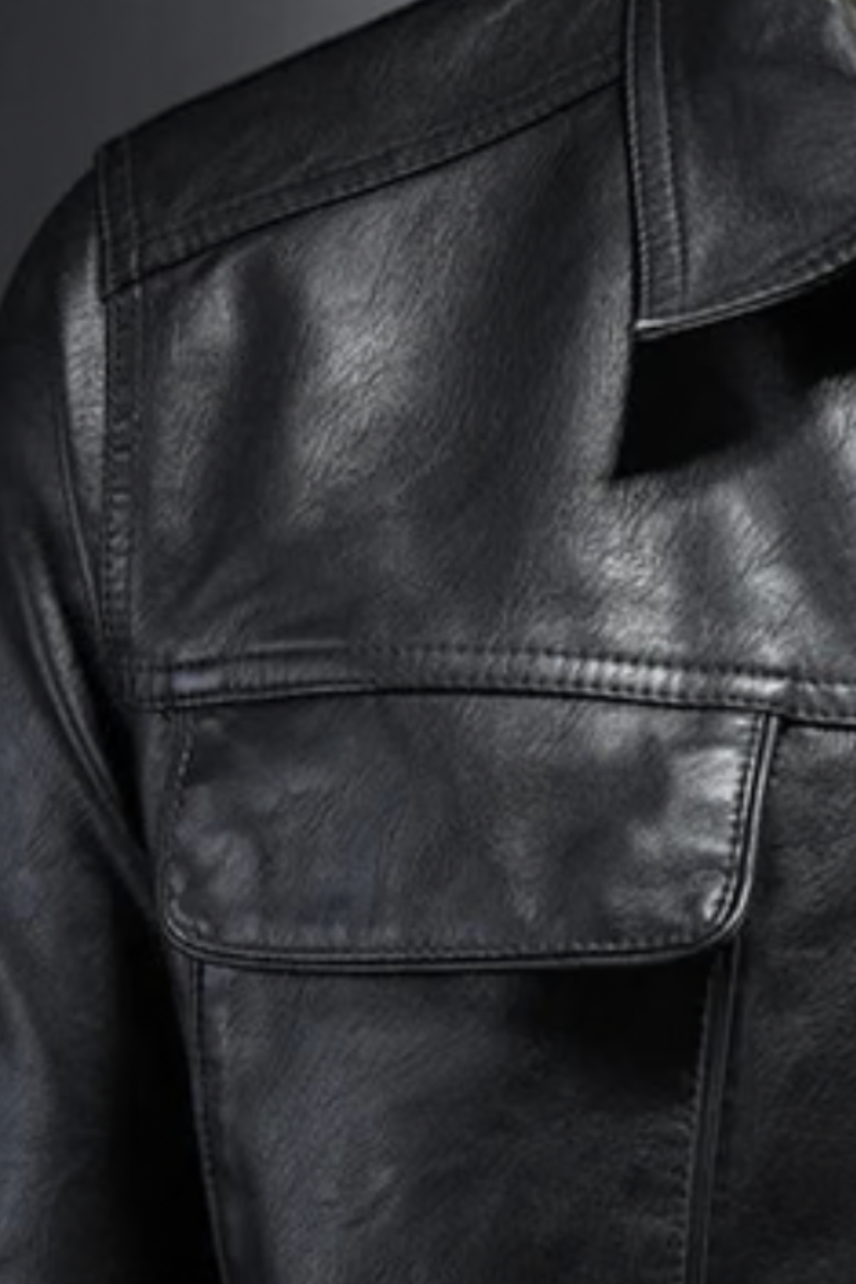 Robin Rider Leather Jacket - Black