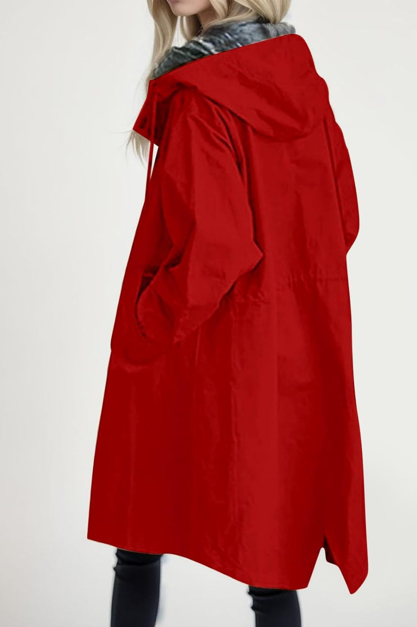 Dolly Stylish Trench Coat - Red