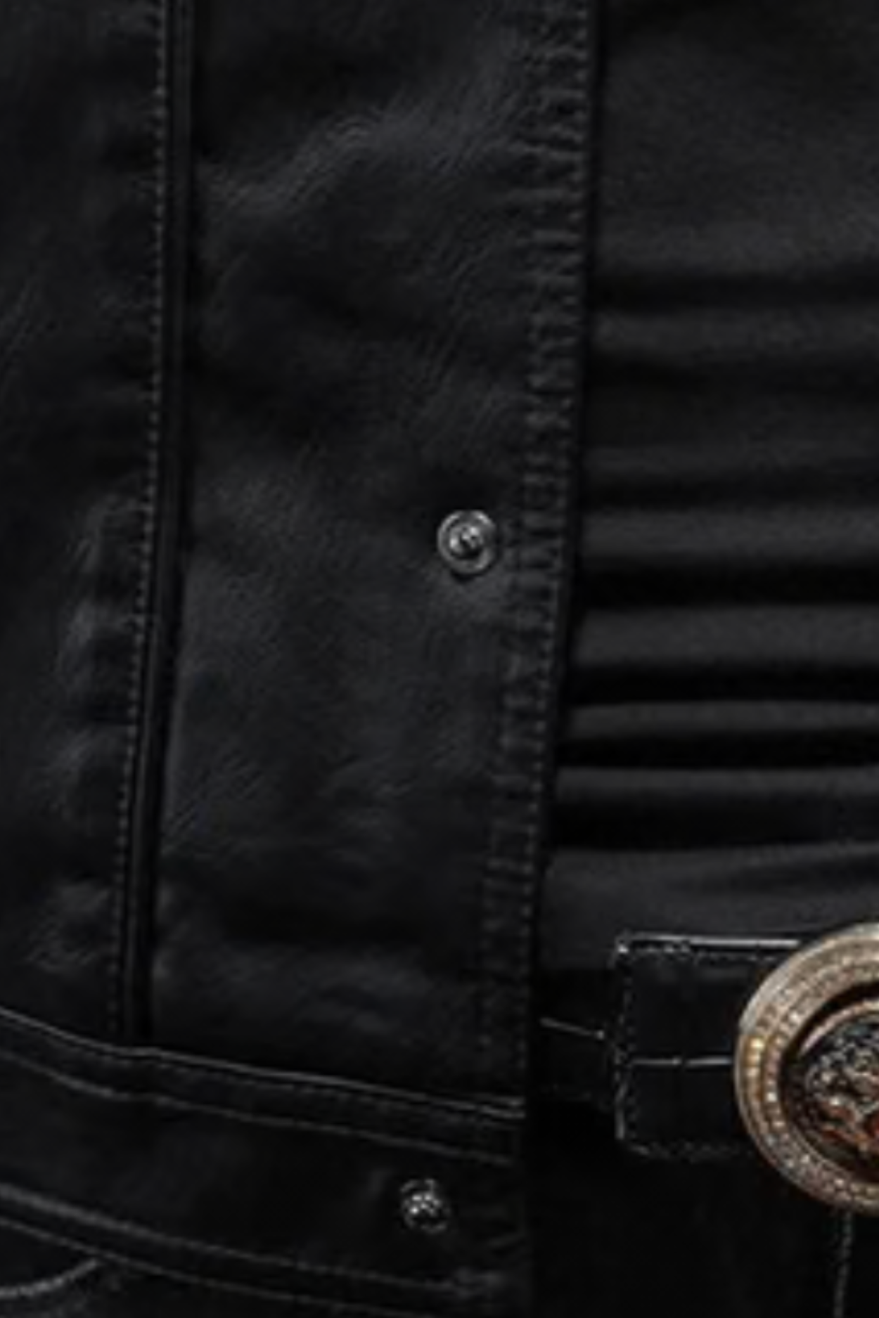 Robin Rider Leather Jacket - Black