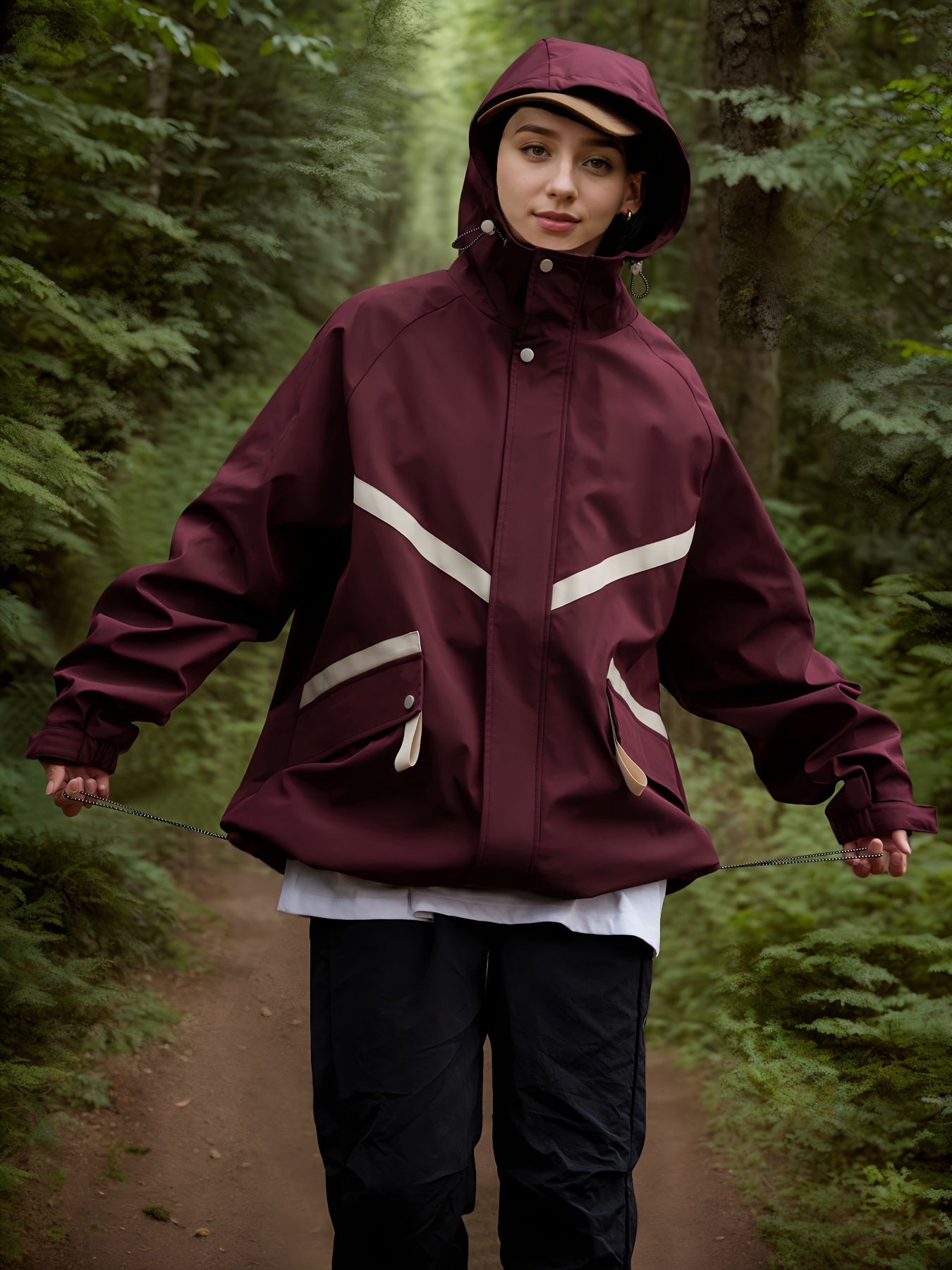 WW | Leichte Wasserdichte Jacke mit Kapuze