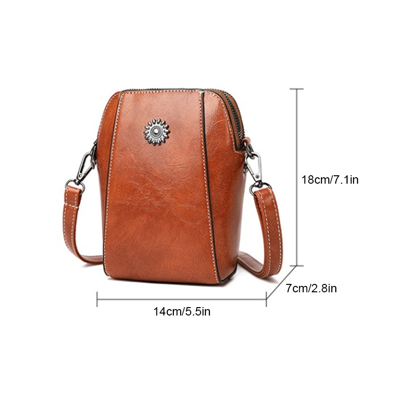 WW | Elegant Leather Shoulder Bag