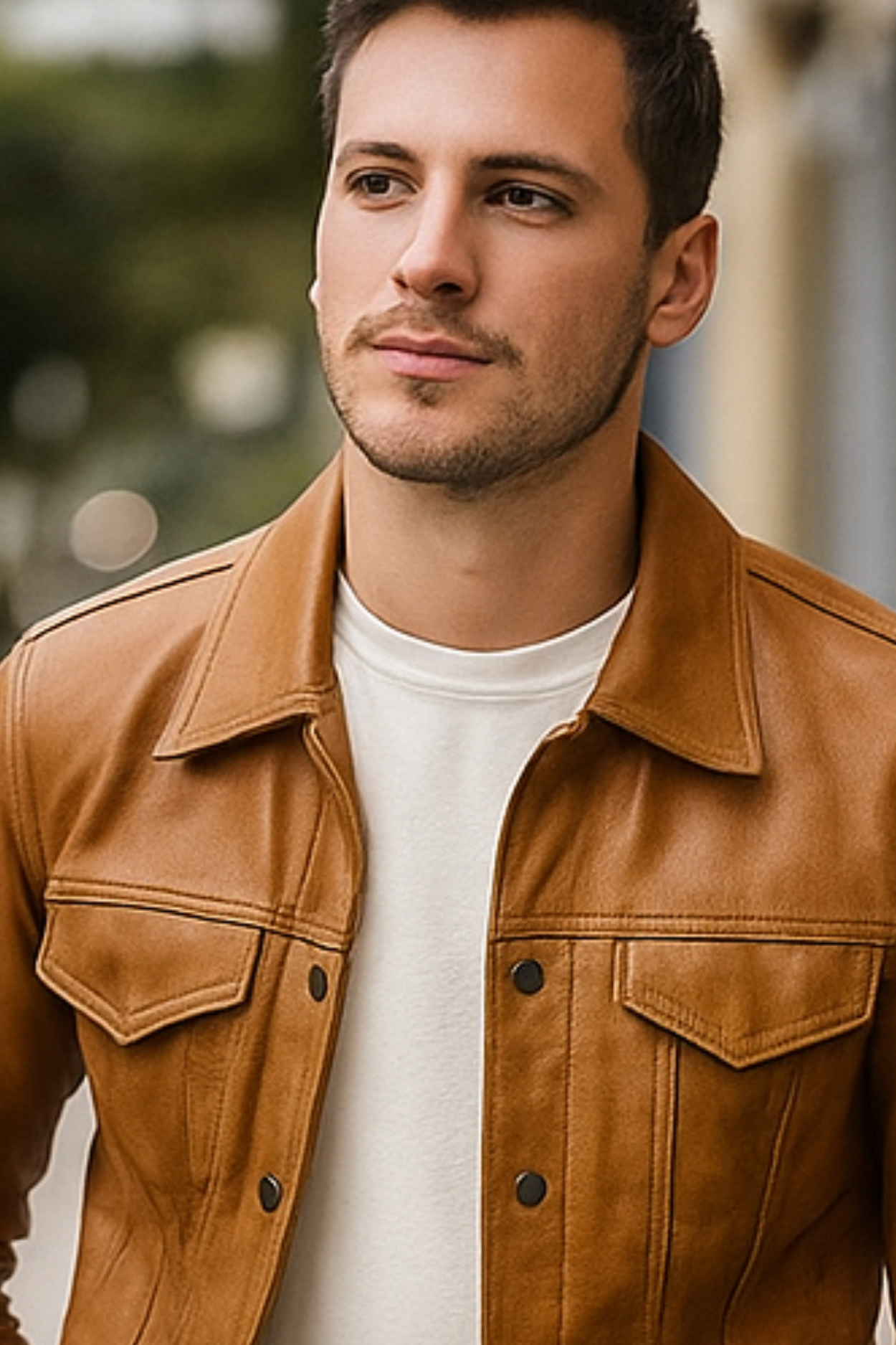 Robin Rider Leather Jacket - Brown