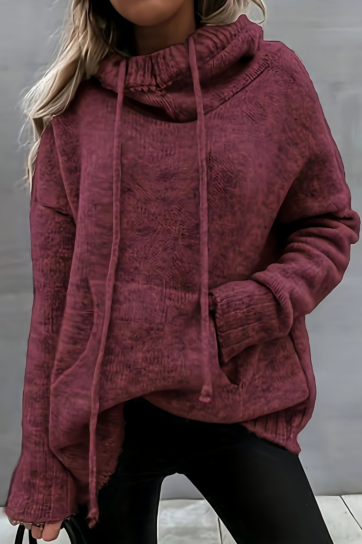 Xena | Long Sleeve Sweater with Pocket