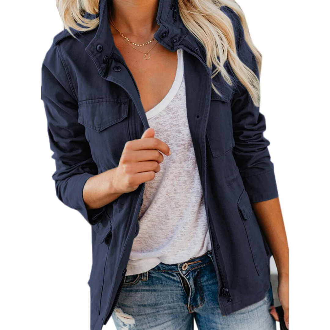 WW | Relaxed Fit Atmungsaktives Material Reißverschluss Praktische Taschen