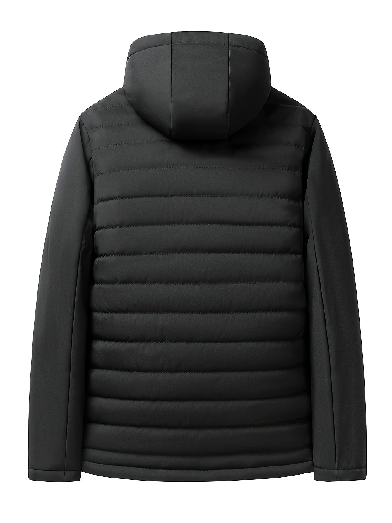WW | Stylische Winterjacke für Männer - Warme, wattierte Fleecejacke mit Kapuze