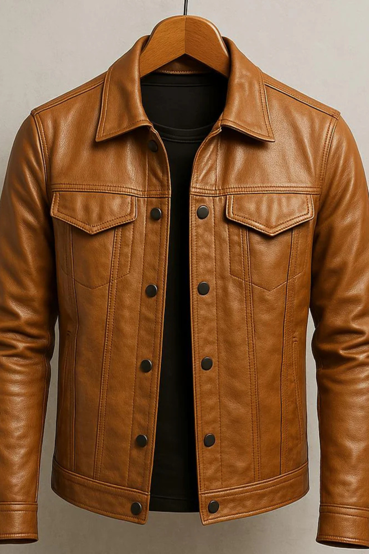 Robin Rider Leather Jacket - Brown