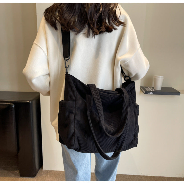 WW | Student Tote Corduroy Bag