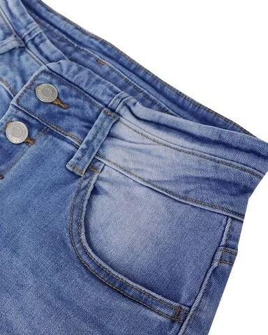 WW | Women's High-Waisted Flare Jeans with Button Fly, Figure-Hugging Cut, and Flared Leg for a Retro Style