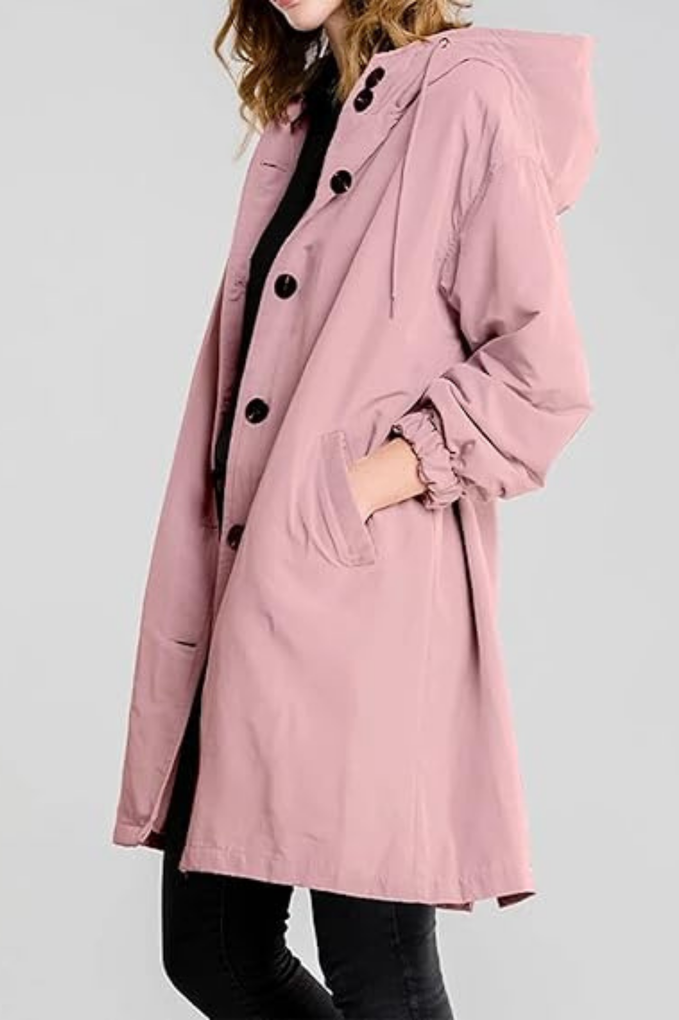 Dolly Stylish Trench Coat - Pink