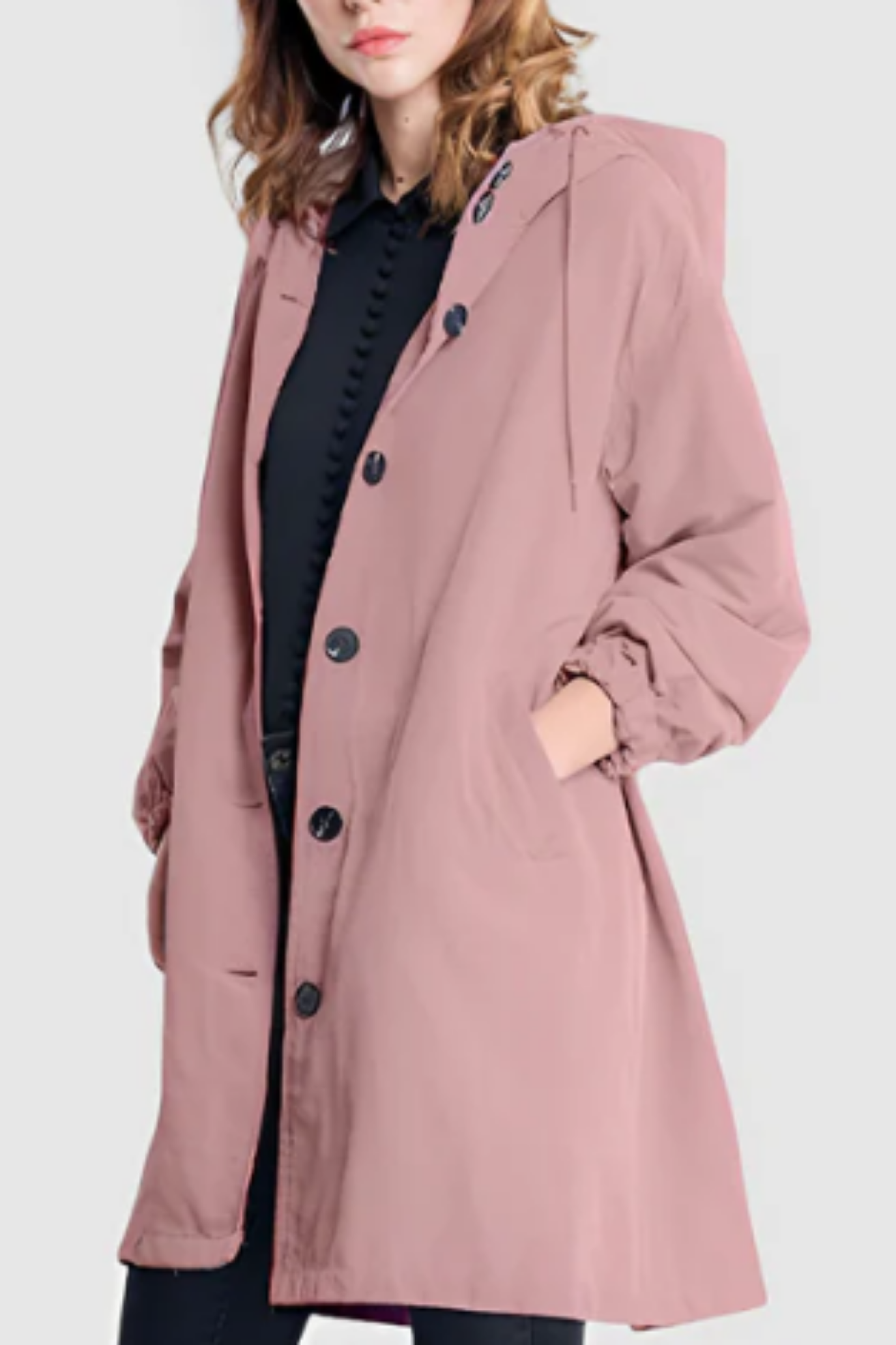 Dolly Stylish Trench Coat - Pink