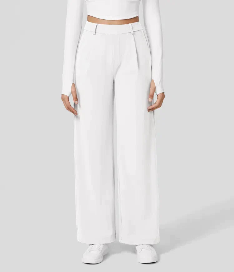 WW | Damenhose mit weitem Bein - High Waist, Business & Casual geeignet
