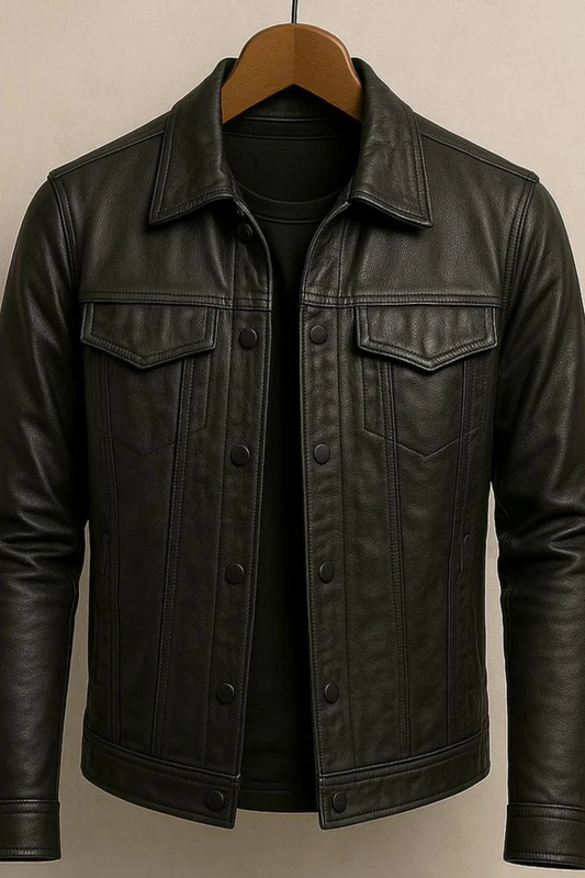 Robin Rider Lederjacke - Dunkelgrau