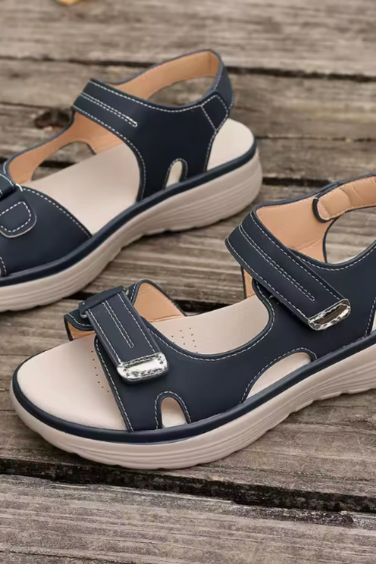 Tonya Orthopädische Ledersandalen - Blau