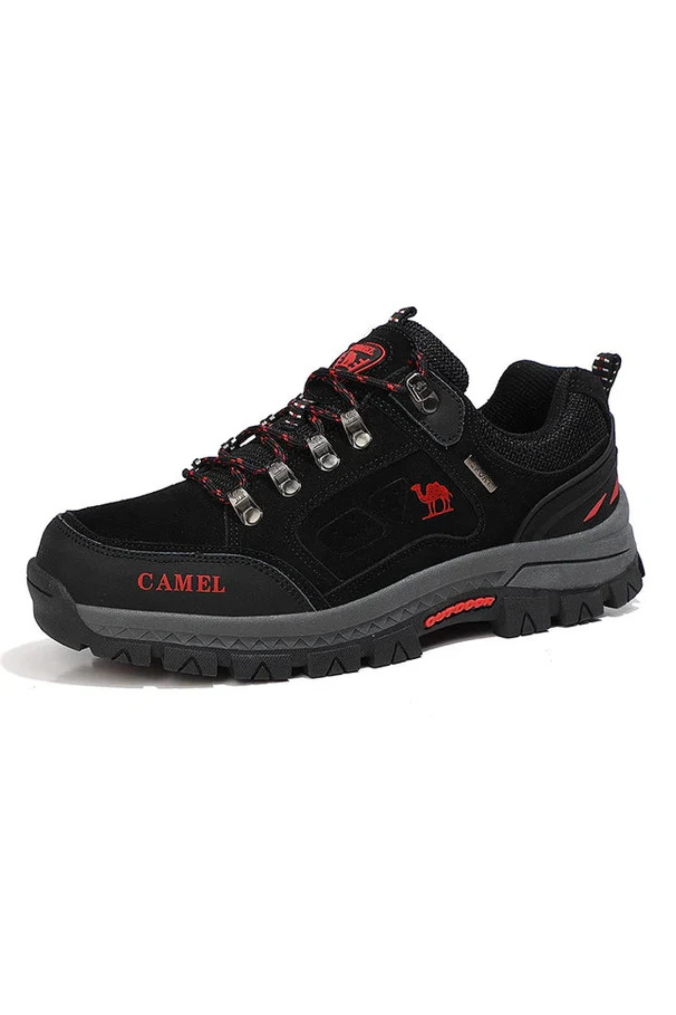 Amelio Innovative Hiking Shoes - Black Red