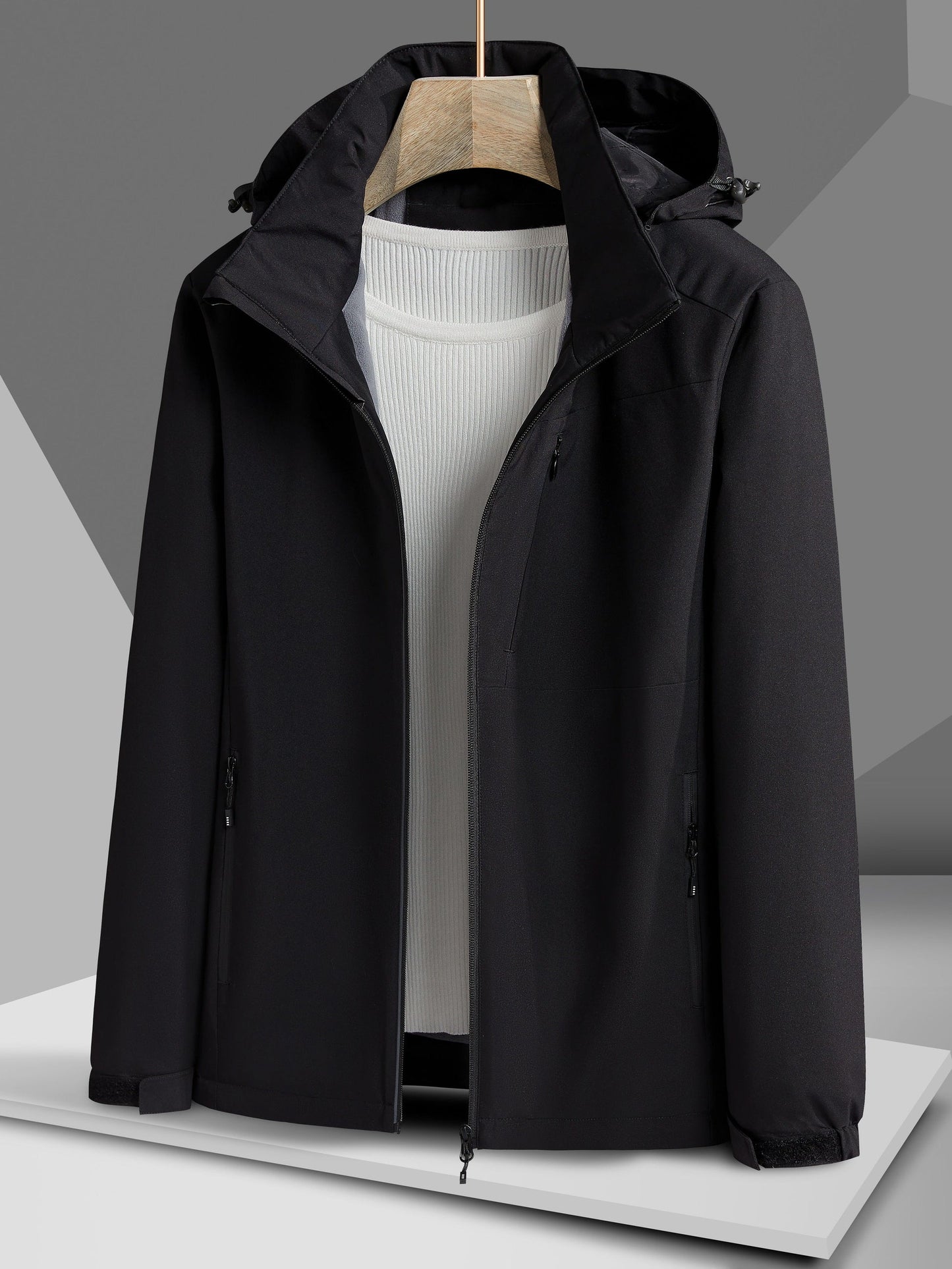 WW |  wasserdichte Fleece-Winterjacke mit Kapuze für Damen - Perfekt für Outdoor-Aktivitäten