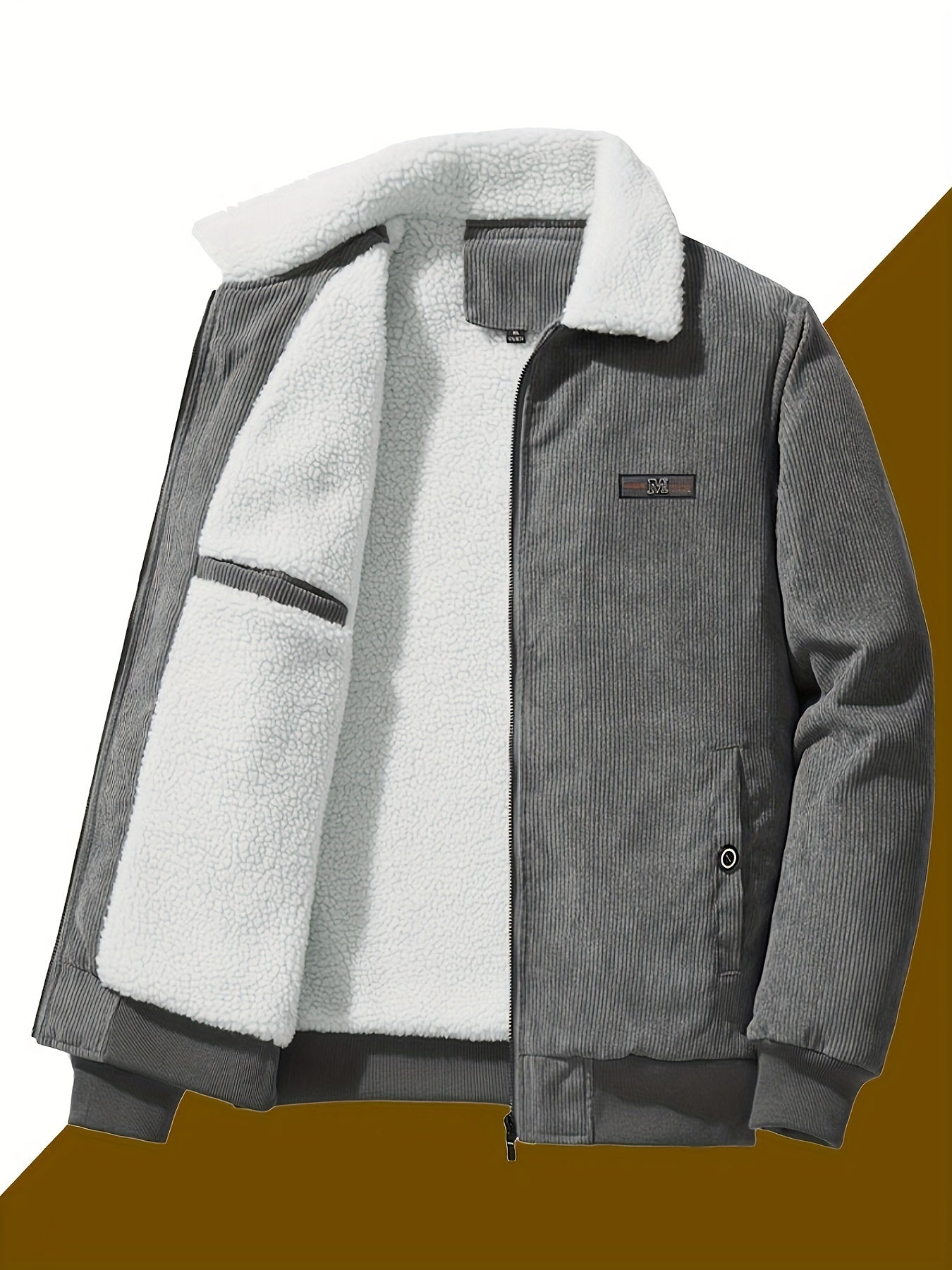 WW | Retro-style casual men's winter jacket made of breathable cotton - Perfect for everyday use