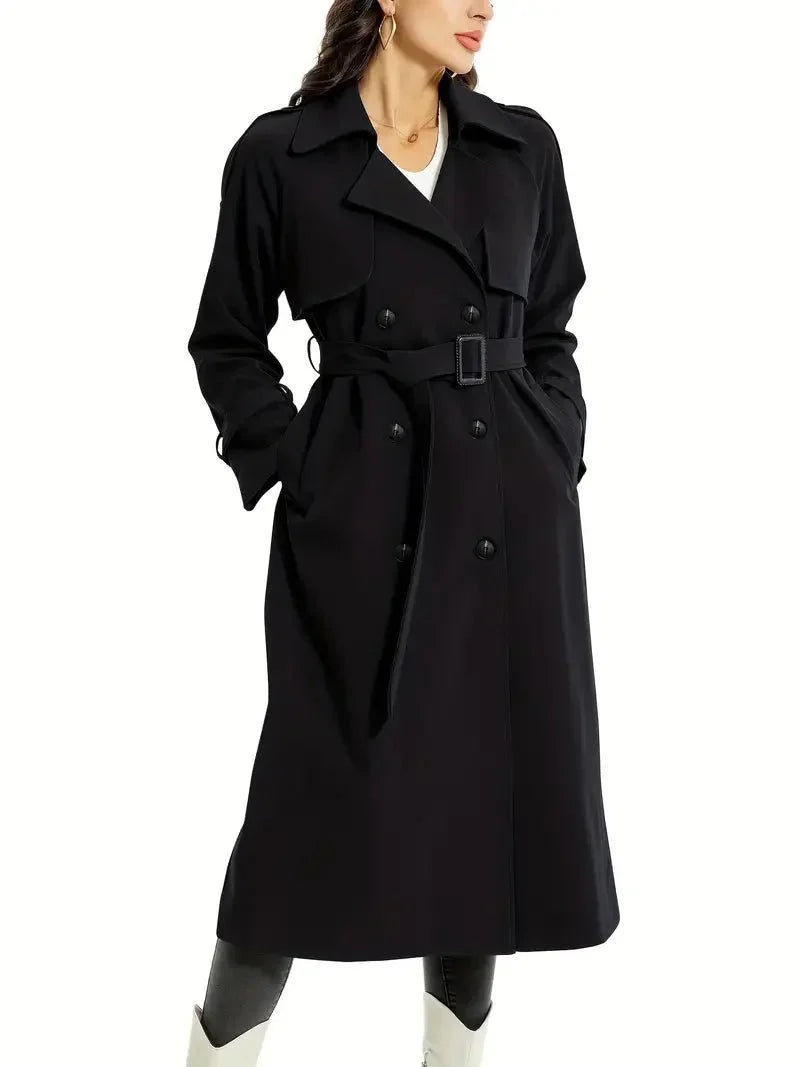 WW | Taillierter Trenchcoat - Doppelreihiges Design - Zeitlose Eleganz - Ganzjahres-Lagen