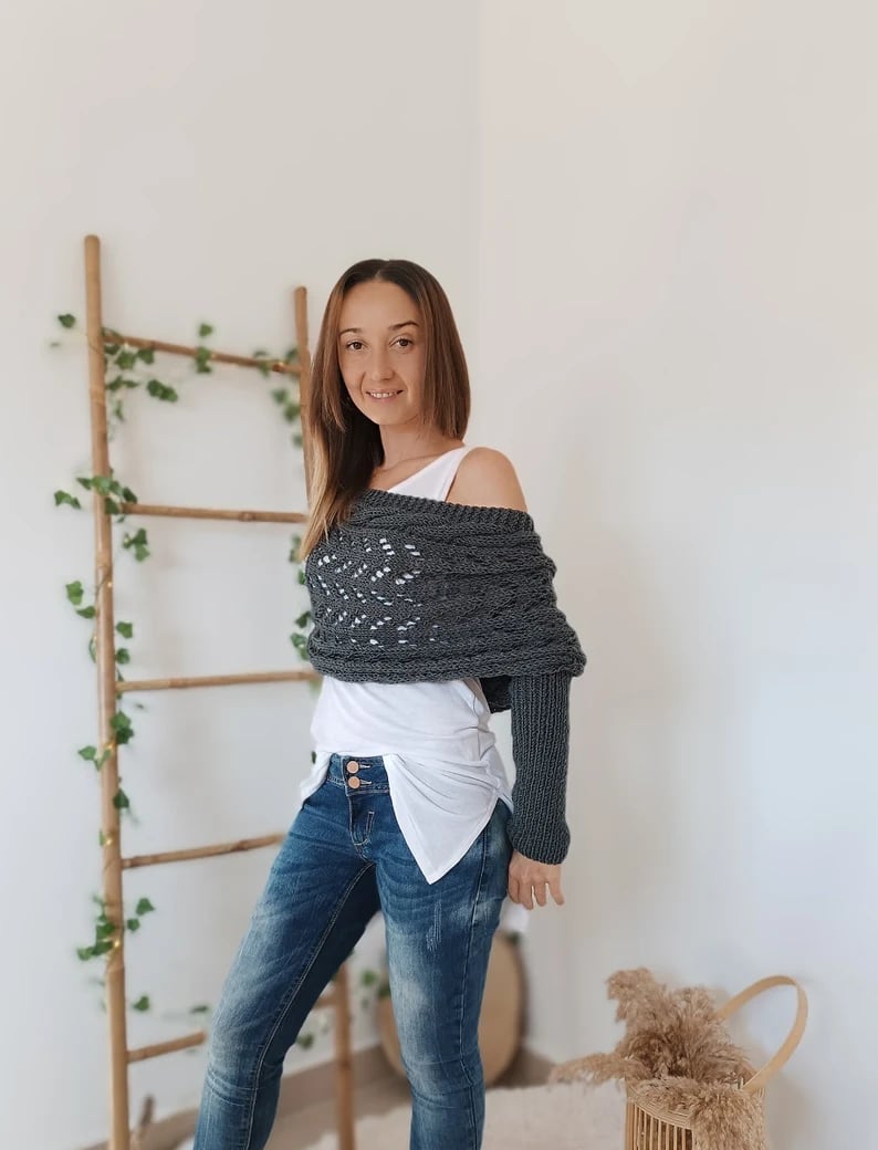 WW | Scarf - elegant women's woven wrap