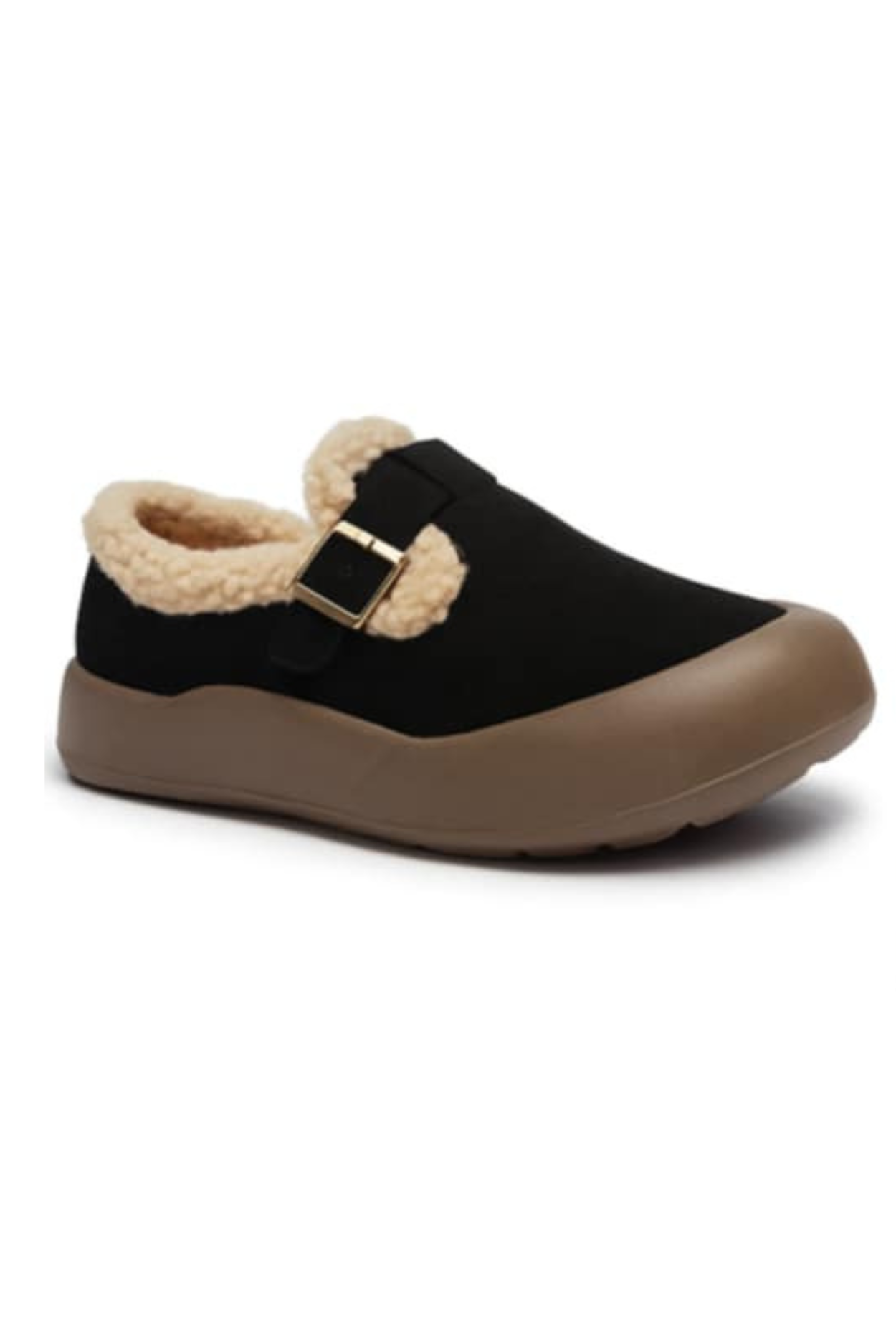 Ivory Comfortable Fleece Lined Shoes - Black