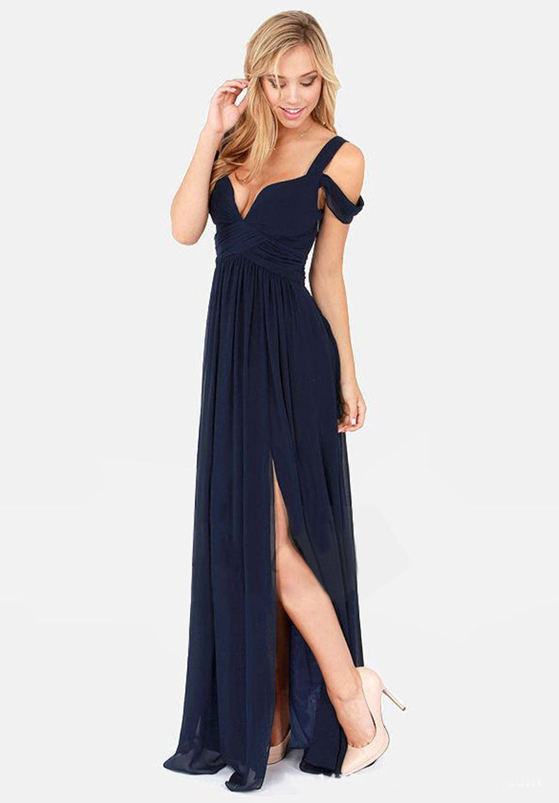 WW | Langes Elegantes Griechisches Faltenkleid