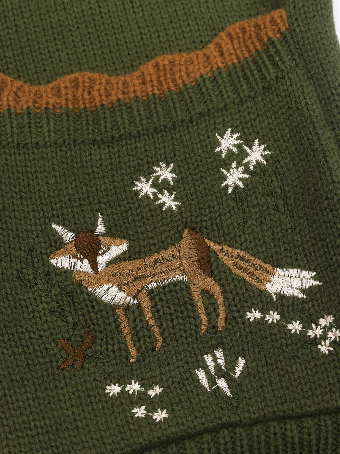WW | Warm Embroidered Wool Cardigan for Women - Perfect for Everyday Wear