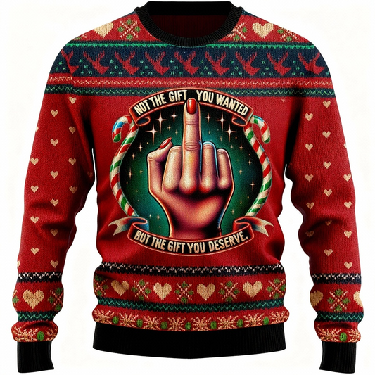 WW | Lustiger Muster Druck - Ferien Ikonographie Ugly Sweater