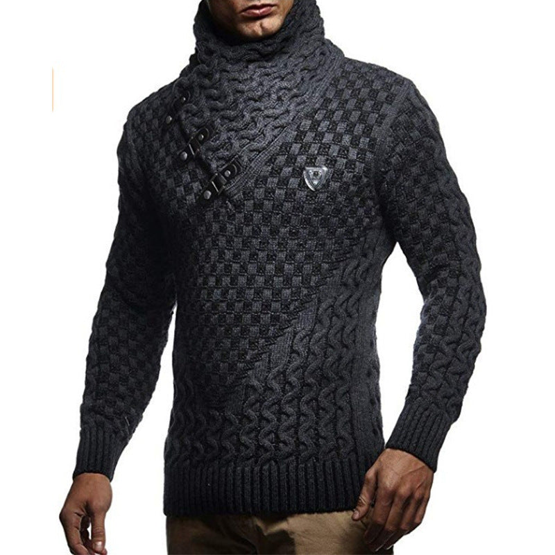 WW | Herren Rollkragenpullover mit Verschluss