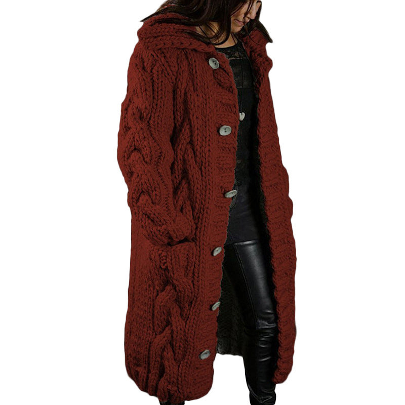 WW | Lässiger warmer gewebter cardigan für frauen