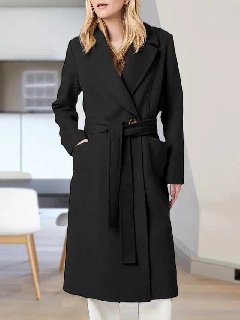 WW | Gürteltier Wollmantel - Taillierte Passform - Elegant und Warm
