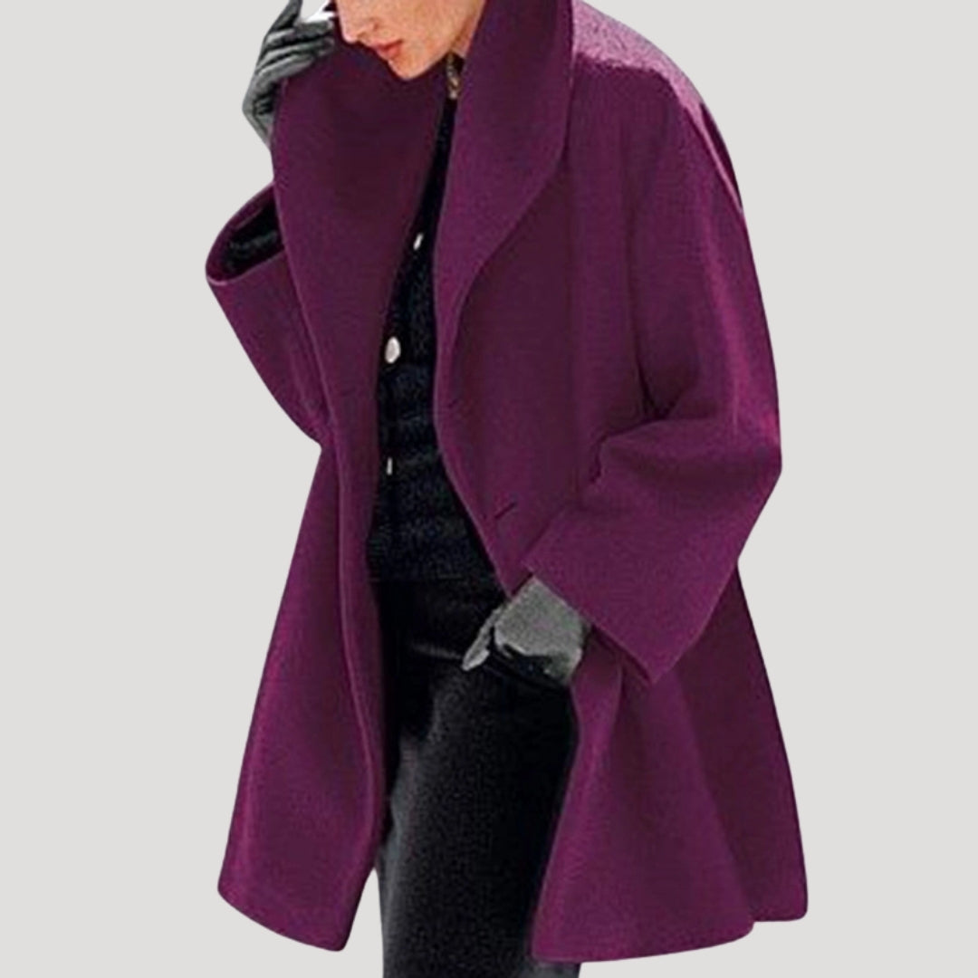 WW | Damen Oversized Wollmantel Winterstil