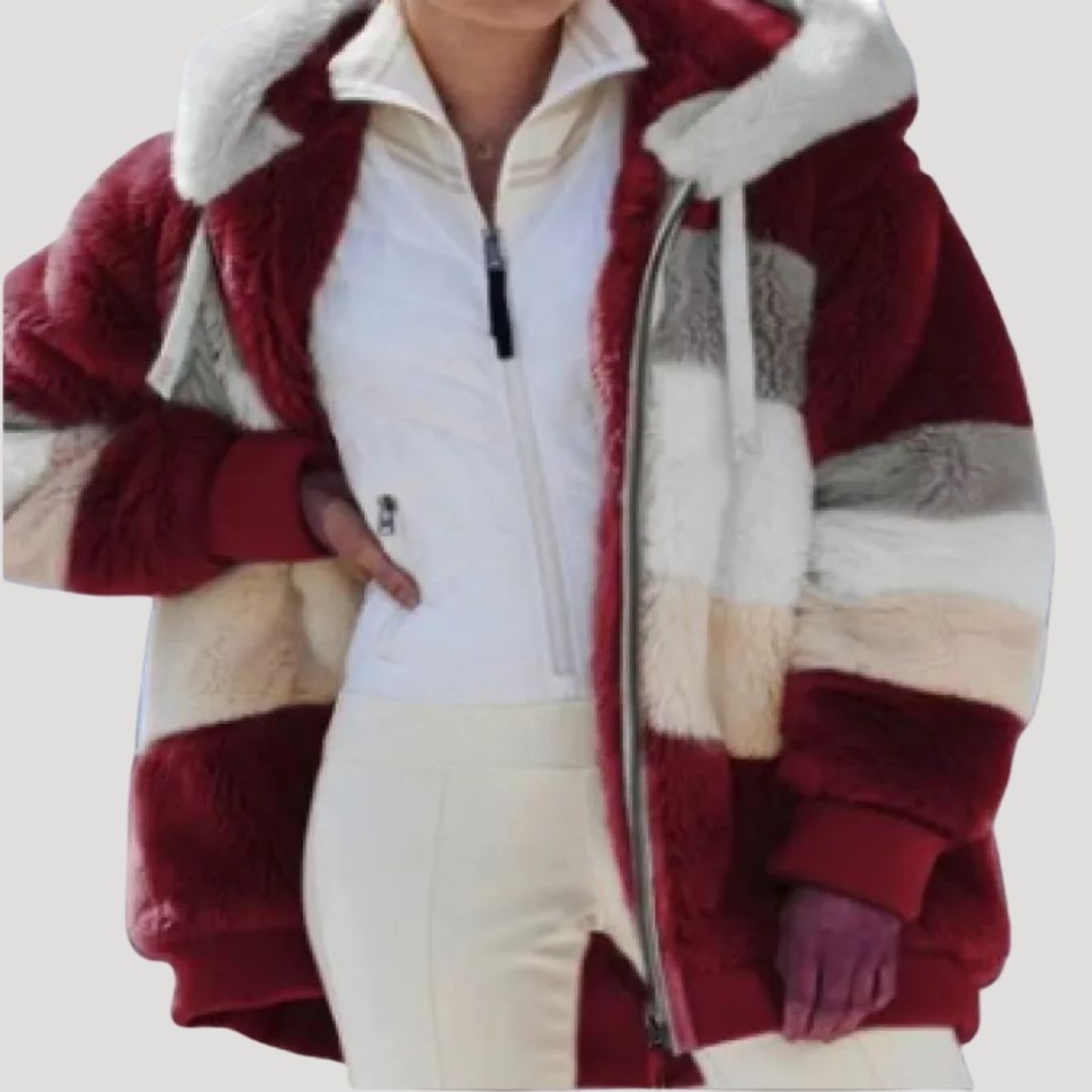 WW | Damen Fluffy Nep Pelz Winterjacke Cozy Stil