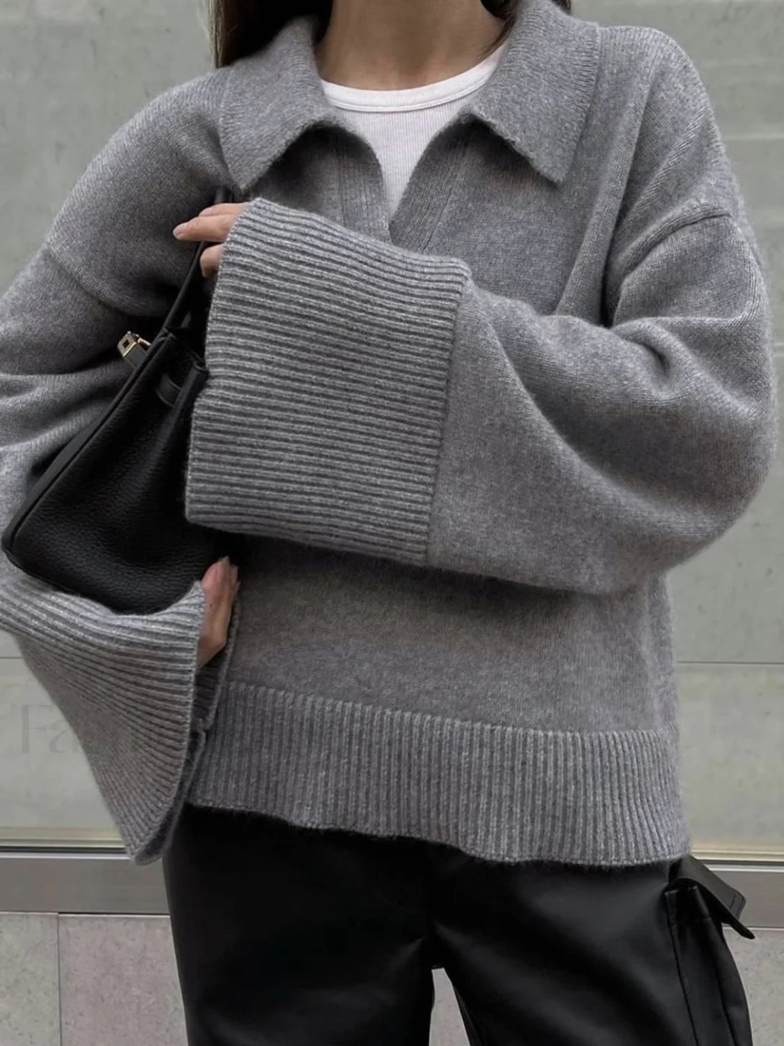 WW | Cozy minimalist oversized knit sweater