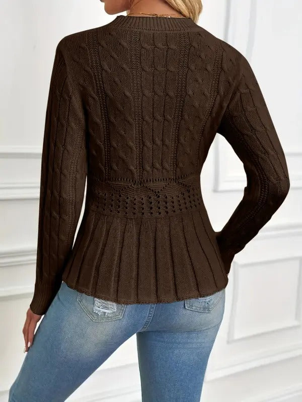 WW | Cozy Chic Crewneck Chunky Knit Sweater