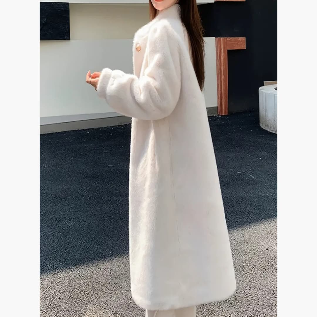WW | Eleganter Pelzmantel aus Kunstfell für Damen