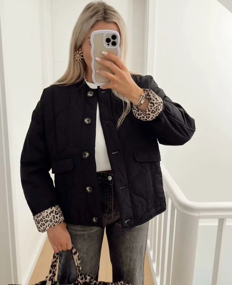 WW | Women's Jacket with Leopard Lining