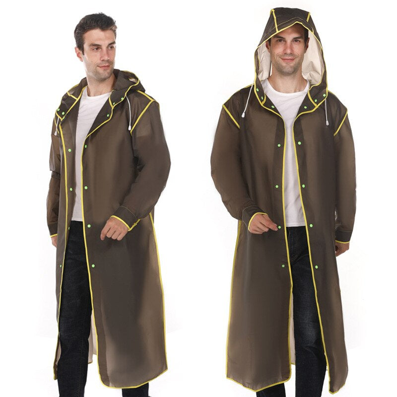 WW | Men's Outdoor Breathable Hooded Rain Jacket - Perfect for Outdoor Activities