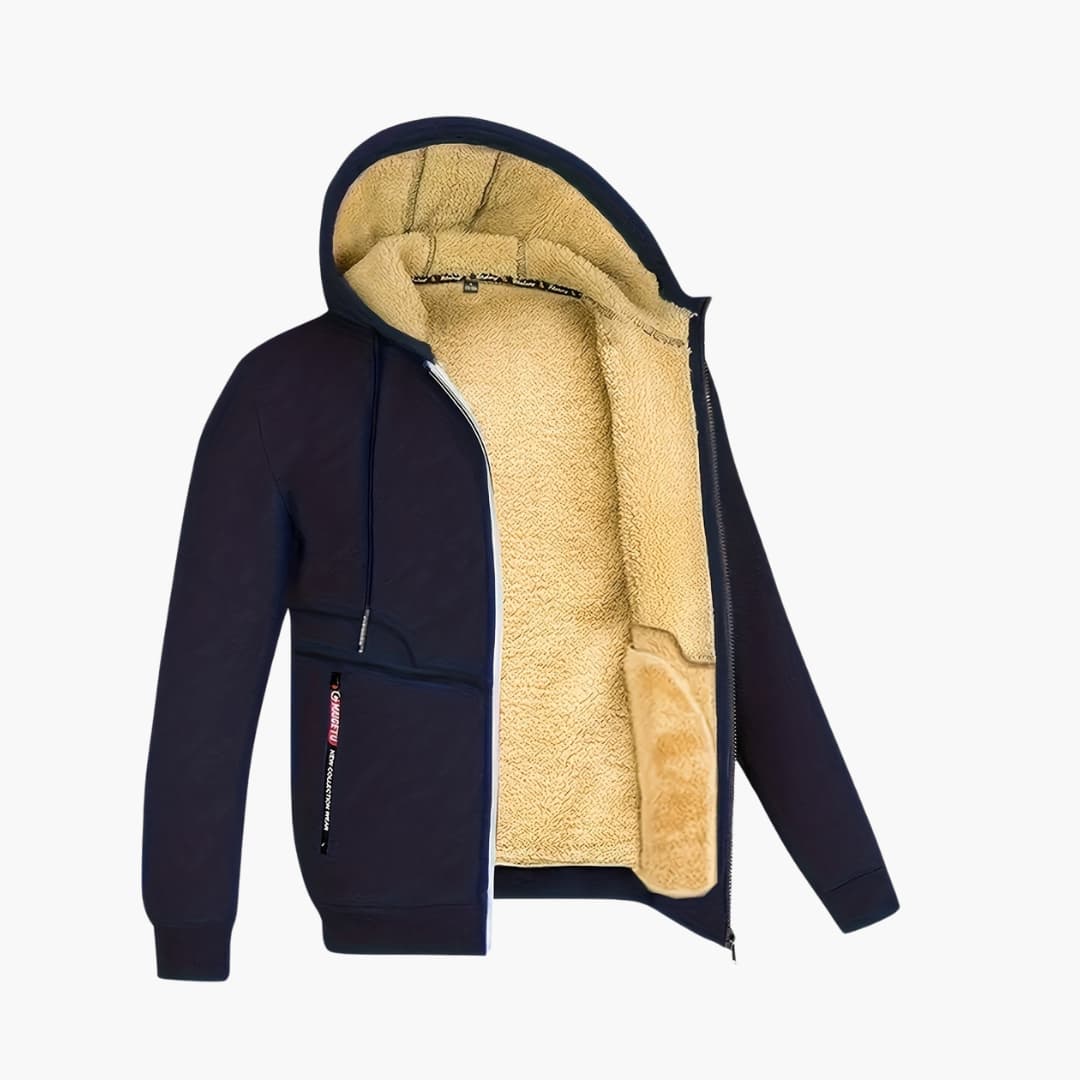 WW | Men's Cozy Fleece-Lined Hooded Jacket