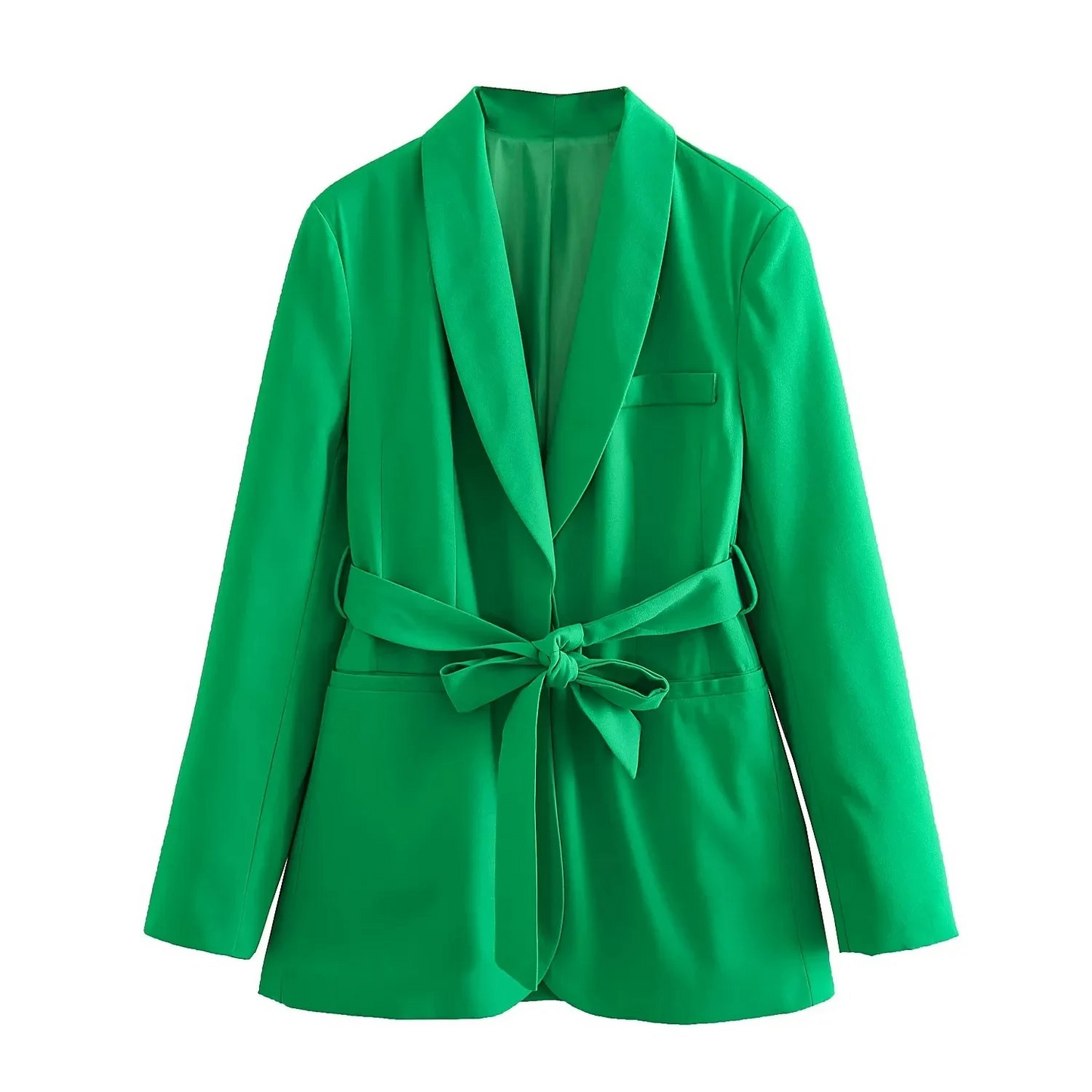 WW | Mehrfarben Hausanzug Stil Blazer und Hose Satz