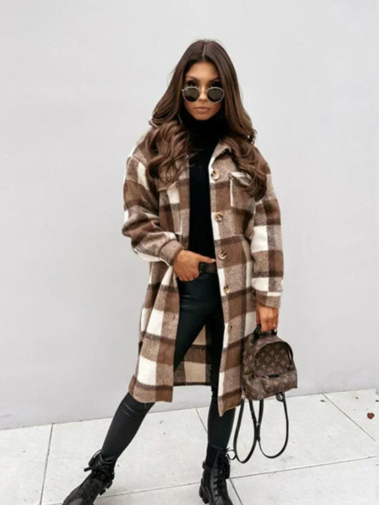 WW | langes kariertes Jacket
