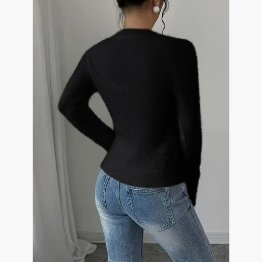 WW | Women's Crew Neck Jumper in Cozy Knit