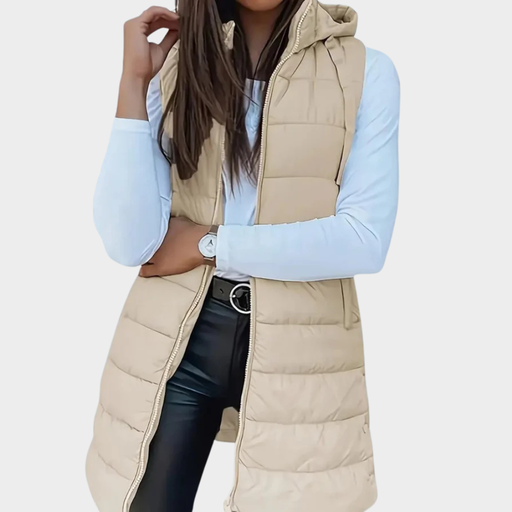WW | Long Padded Hooded Vest