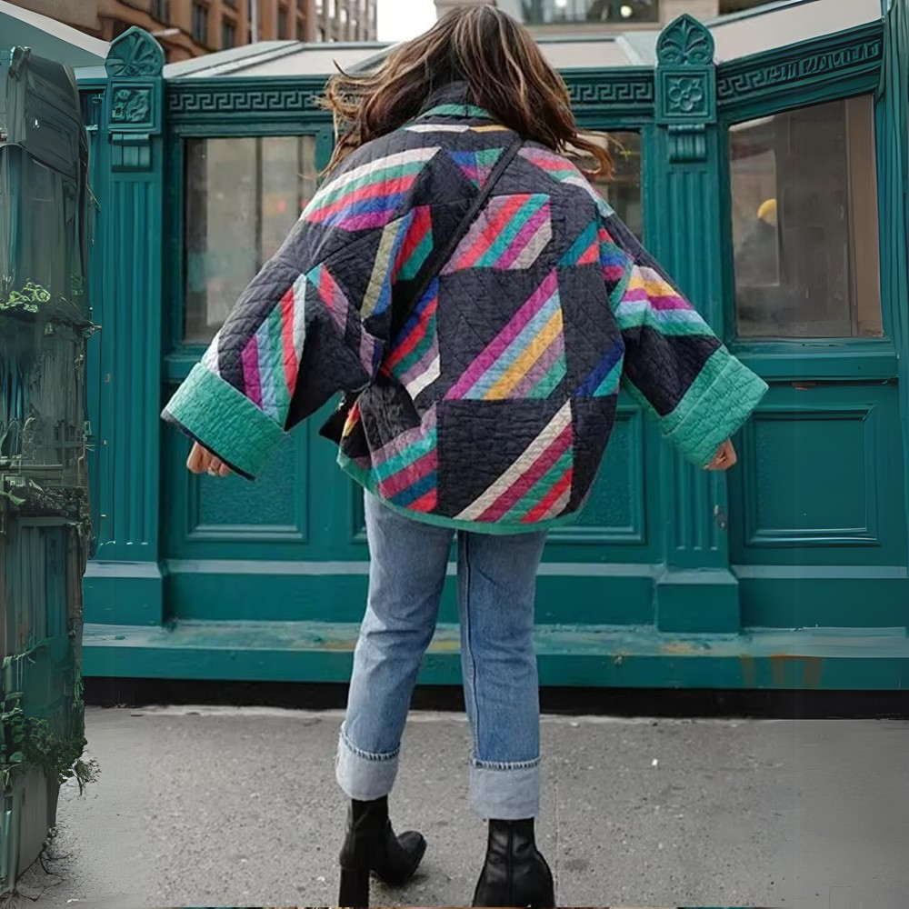 WW | Elegante und bequeme Regenbogen-Kimono-Jacke für Frauen