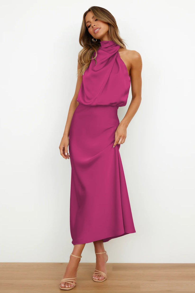 Vasia™ | Long Satin Dress