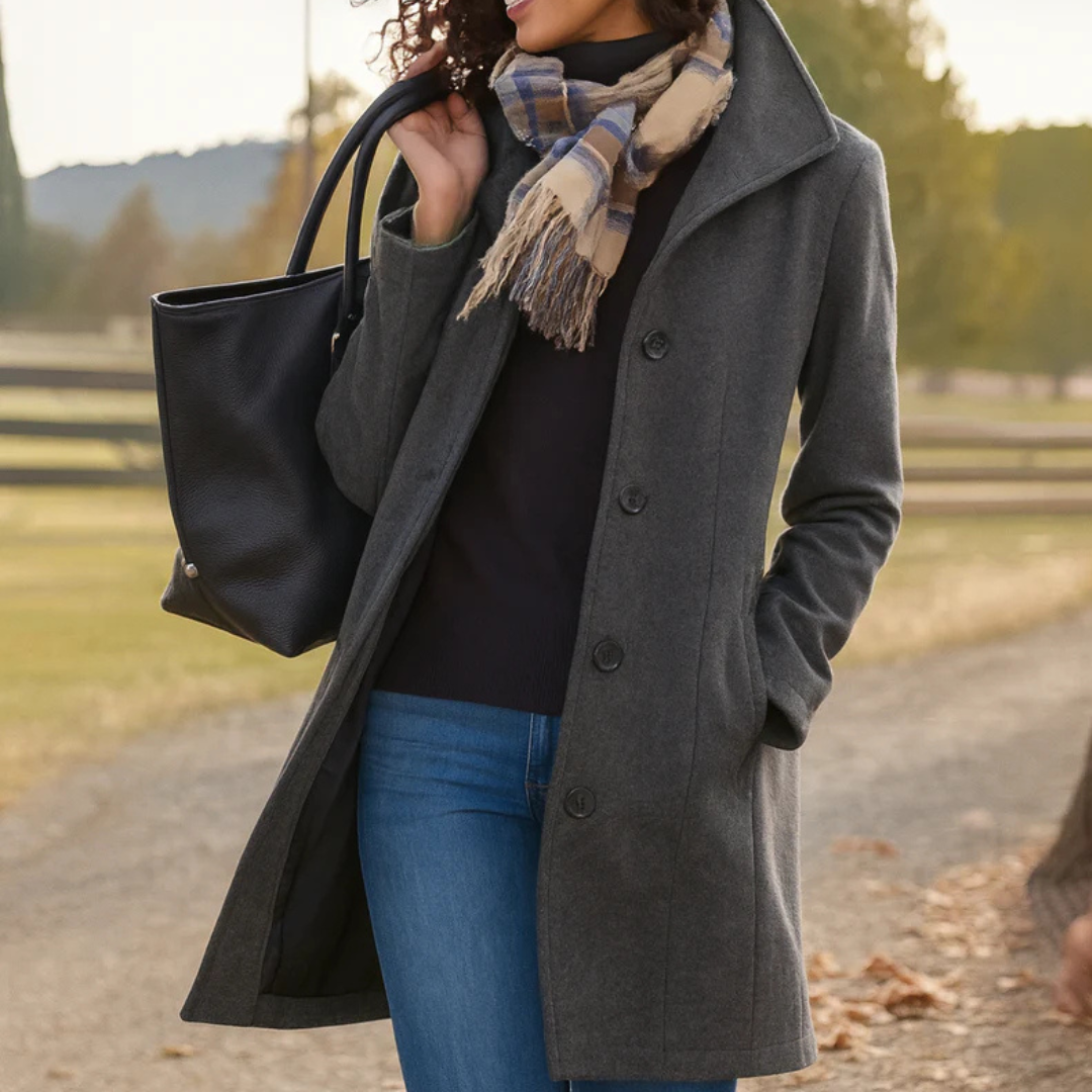 WW | Classic mid-length button-down jacket