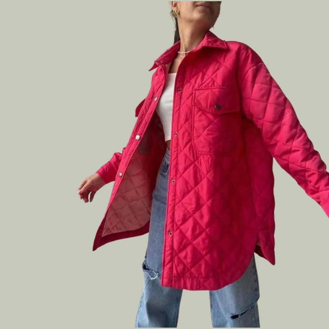 WW | Jacke Stylisch Druckknopfverschluss, Geräumige Taschen Ideal für Den Herbst