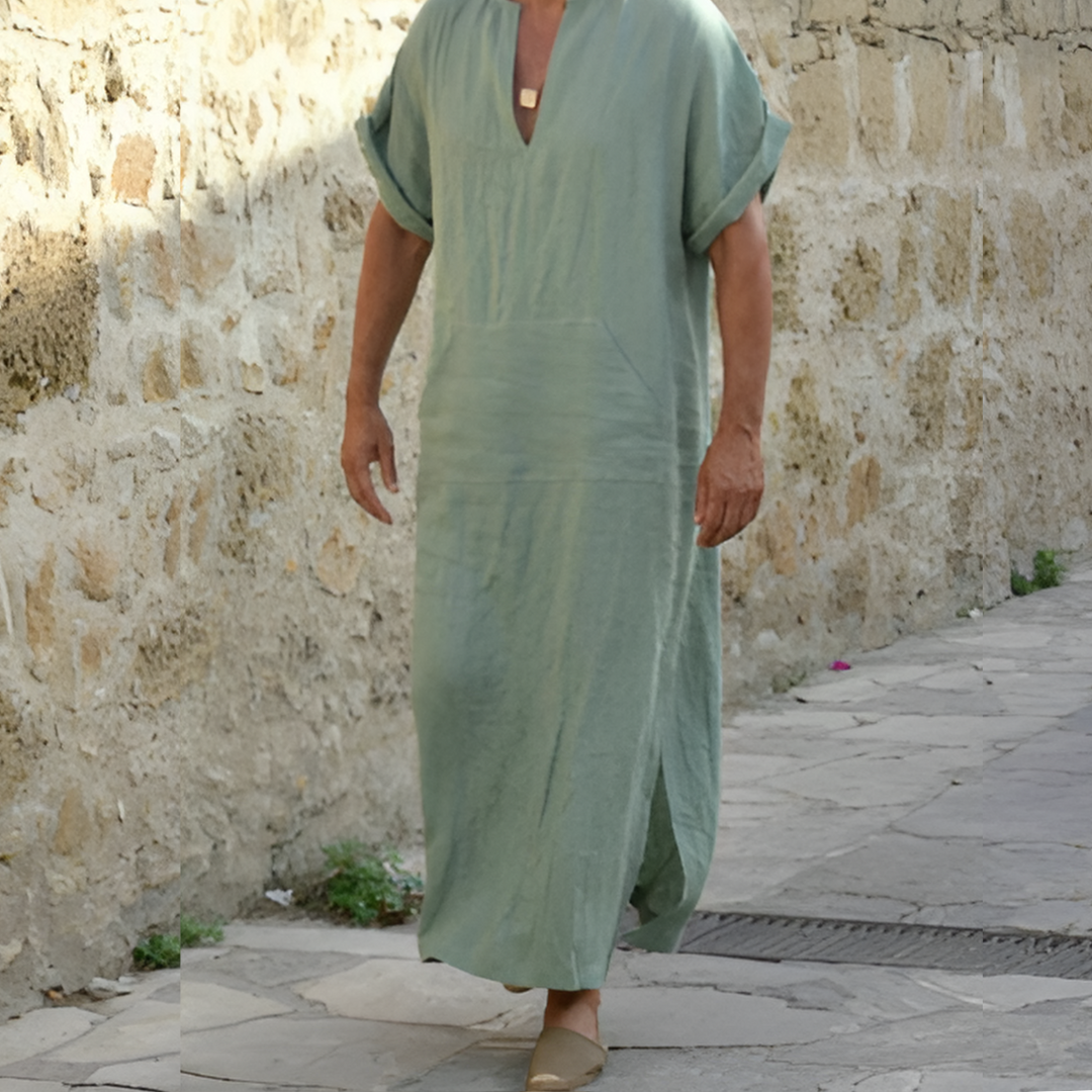 WW | Langes Hemdkleid Mit Schlitz Bequem, Vielseitig & Leichtgewichtige Mode