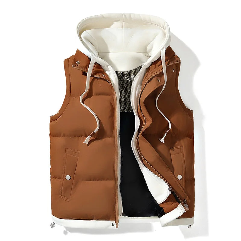 WW | Shell Kapuzenausgestopftes Gilet