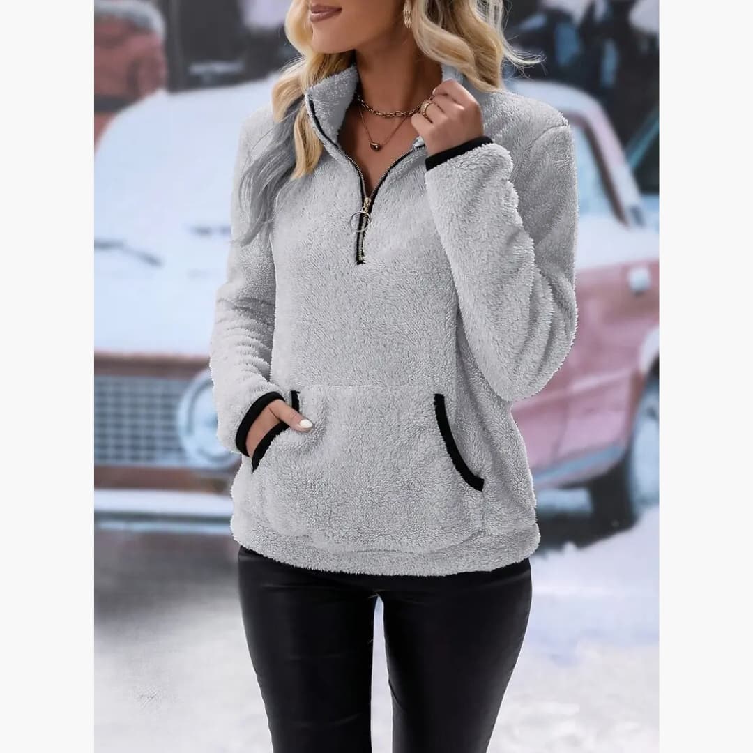 WW | Stylish Zip-Up Sweater for Women