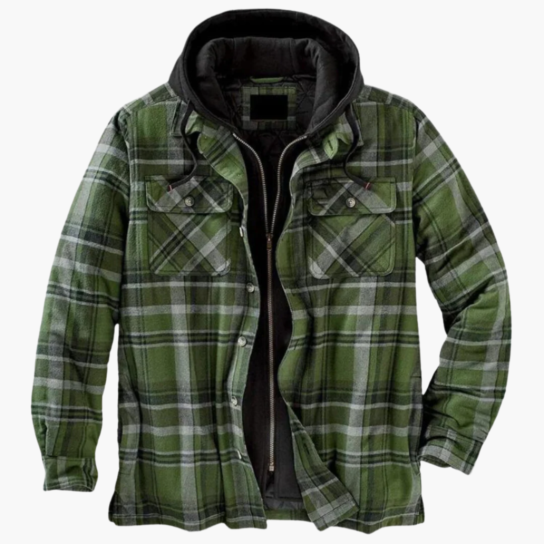 WW | Freizeitjacke im Holzfäller-Stil mit Kapuze - Zeitlos & Warm für Outdoor und Alltag