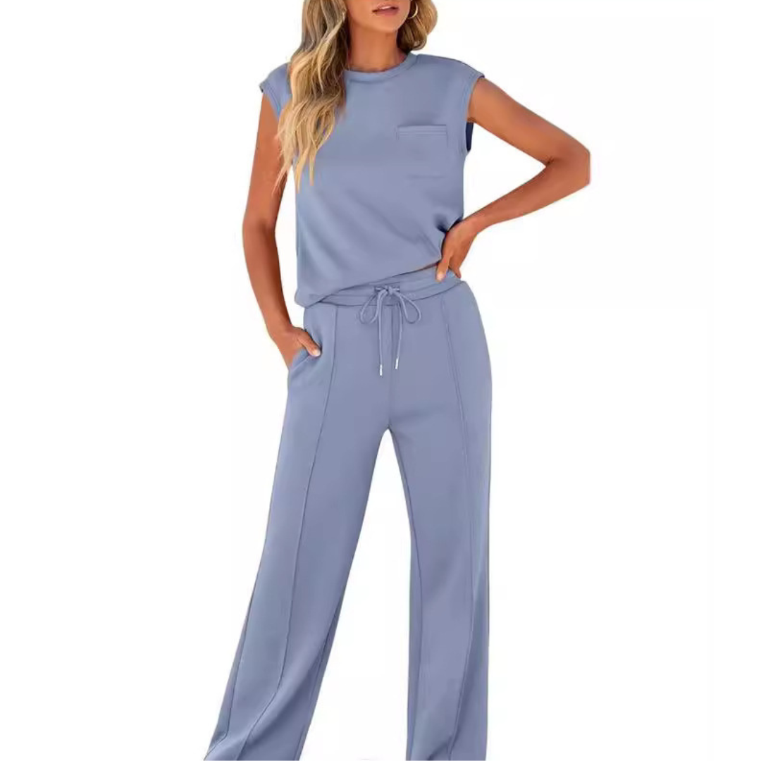 Elivara™ | Casual Chic Two-Piece Set